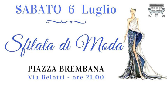 Sfilata di moda a Piazza Brembana